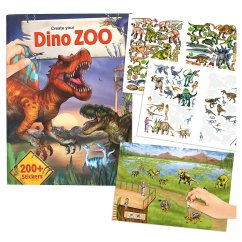 Kreativní sešit se samolepkami "Vytvoř si své Dino ZOO"