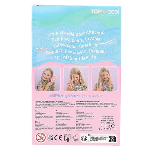 Top Model washable hair colors, pink and blue, Lizzy