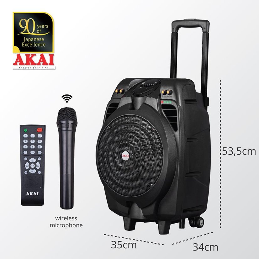 AKAI SS023A-X10 black speaker