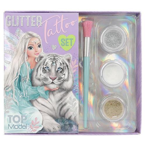 Top model Jill & Tiger Glitter Tattoo Set