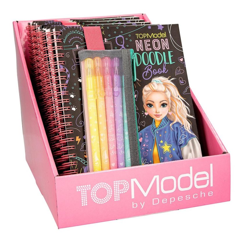 Kreatívna sada s neónovými fixkami Top Model
