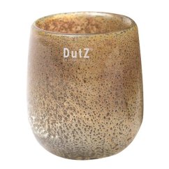 Skleněná váza DutZ Barrel Silver Brown