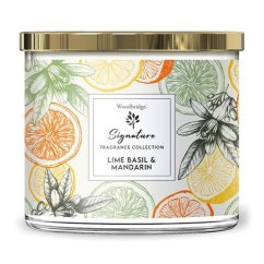 Svíčka Woodbridge Signature, Lime Basil Mandarin