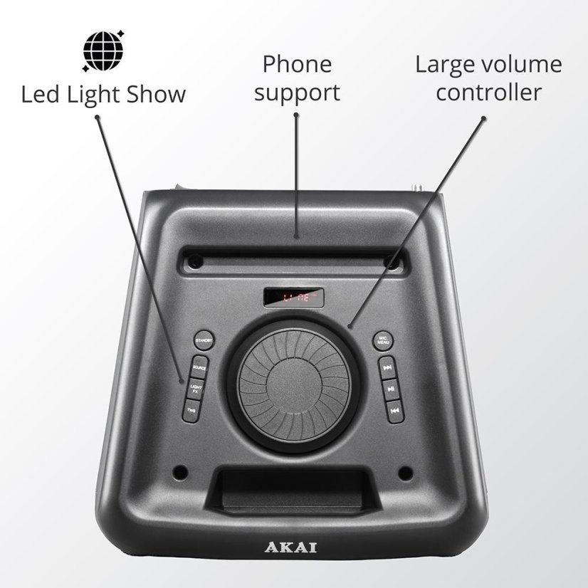 AKAI Party box 800 black speaker