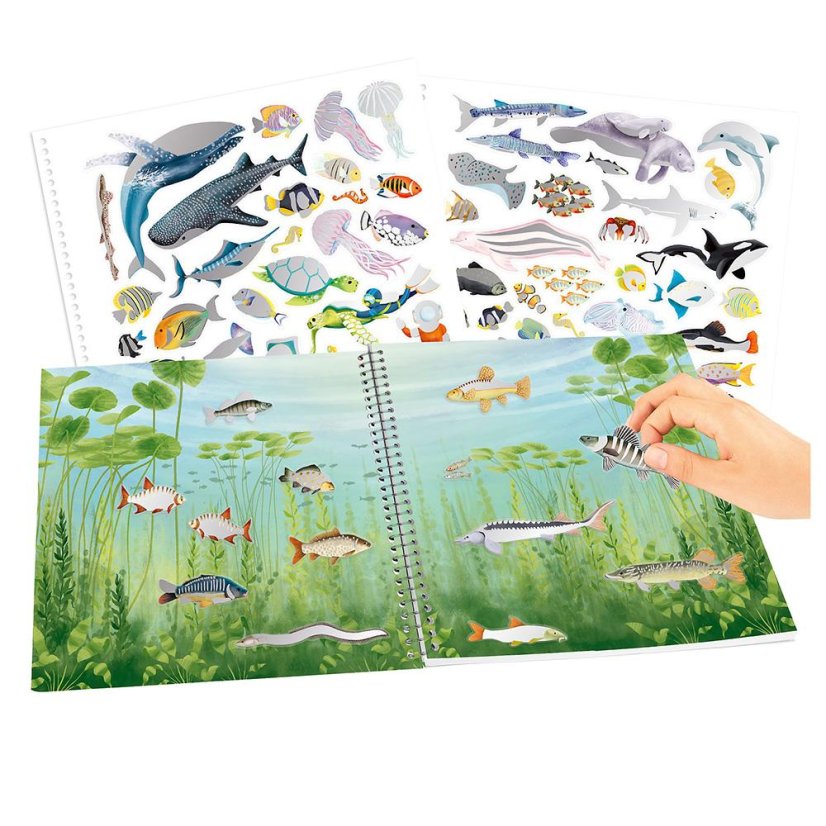 Kreatives Heft mit Aufklebern Ocean Life