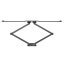Meliconi FlatStyle FDRP 600 580471 black double rotation TV mount