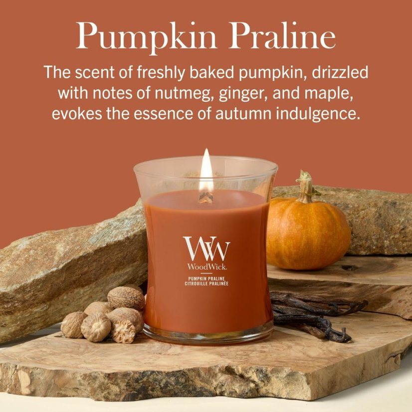WoodWick Medium Candle, Pumpkin Praline