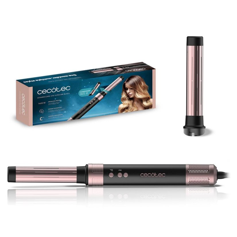 Lockenstab Cecotec Bamba CeramicCare 2in1 AirGlam BK 0244