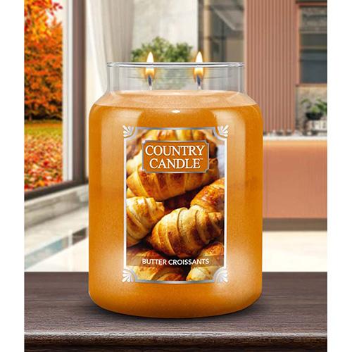 Country Candle große Kerze, Butter Croissants