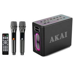 Reproduktor s mikrofónmi a čiernym ovládačom AKAI ABTSW-120