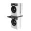Zwischenstück für Waschmaschine und Wäschetrockner Meliconi 656136 Torre Black, schwarz