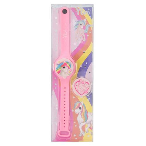 Lip gloss in a Ylvi bracelet, pink strap