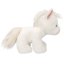 Pluszowy konik Miss Melody, biały, 20 cm