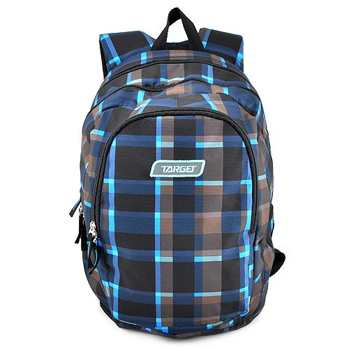 Target 3 Zip Classic Squate Blue 21429 Student Backpack