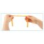 Dino World silicone cord, 30 cm, orange