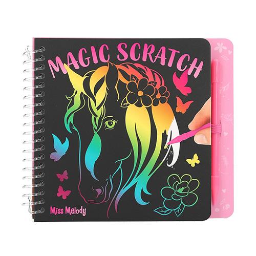 Miss Melody Creative Notebook, Magic Scratch, 15 x 13.5 cm