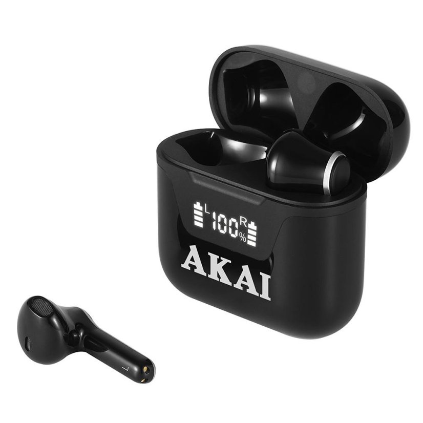 AKAI BTE-J101 wireless headphones, black