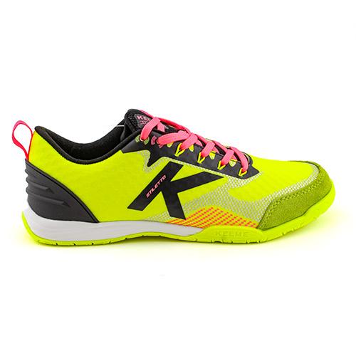 Kelme Stiletto indoor shoes - Color: Neon yellow, Size: 40