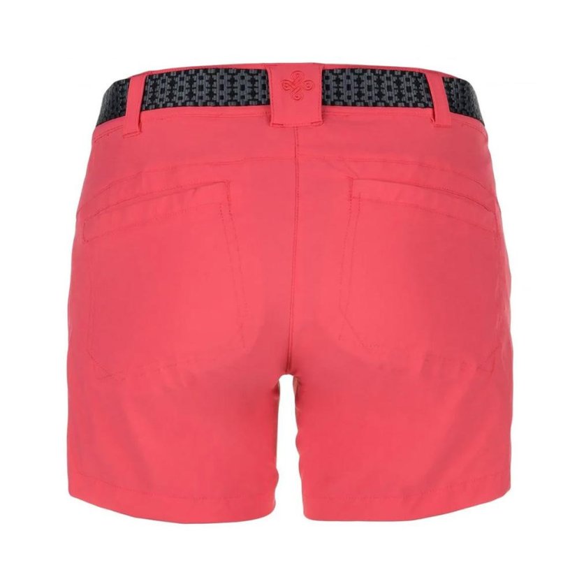 Women's shorts with belt Kilpi Sunny - Color: Pink, Size: 38