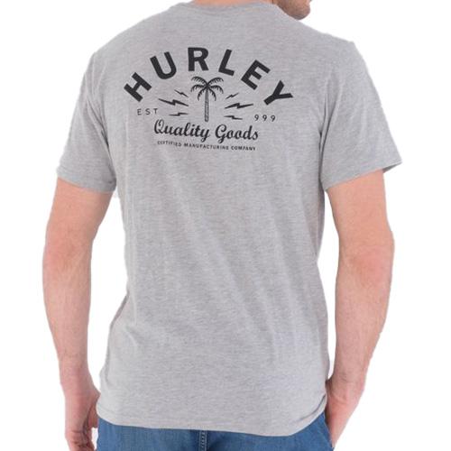 Pánske tričko Hurley Quality Goods - Farba: Sivá, Veľkosť: L
