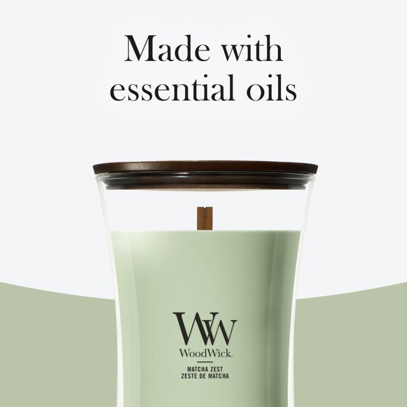 Veľká sviečka WoodWick, Matcha Zest