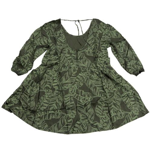Hurley Kamila A-Line Women's Dress - Color: Green, Size: S