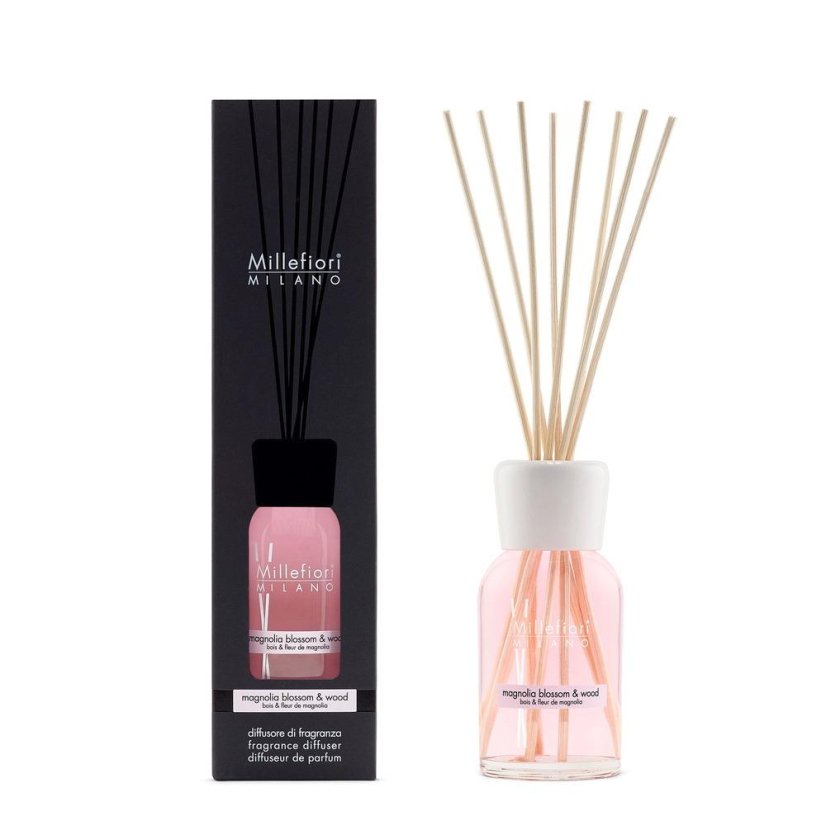 Millefiori Milano Natural Diffuser, Magnolia Blossom & Wood, 250 ml