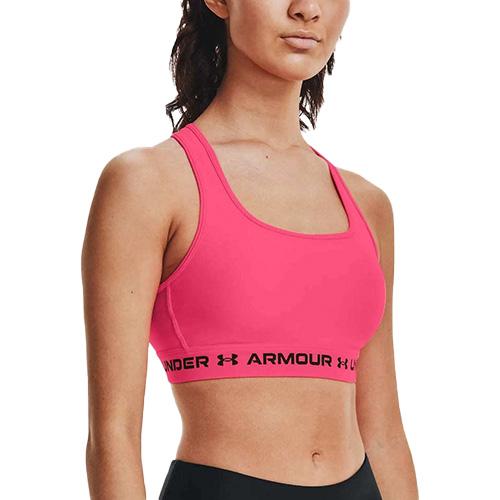 Damen-BH Under Armour Crossback Mid Bra - Farbe: Weiß, Größe: S