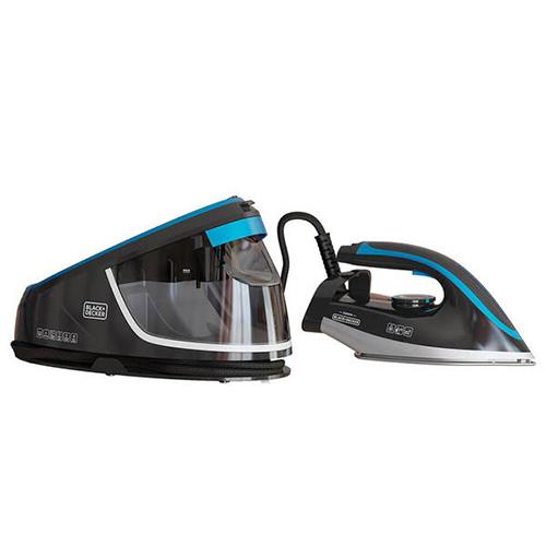Black+Decker BXSS2401 Steam Station, Black and Blue