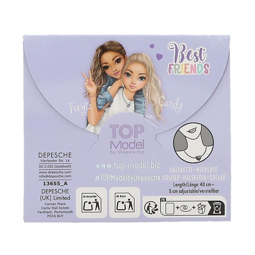Set mit zwei Halsketten Top Model Best Friend Forever, Fergie & Candy