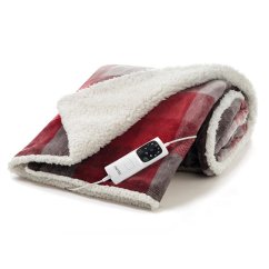 Imetec Adapto Tartan 16715 red heated blanket