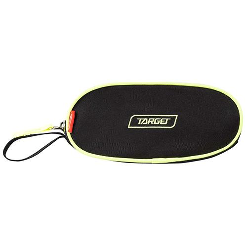 Target Oval 1 Zip Black Fluo School Pencil Case 17484