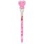 Kugelschreiber mit LED-Herz Top Model Bestie Love, dunkelrosa