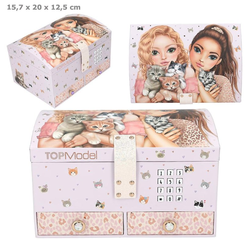 Schmuckkästchen mit Soundeffekt Top Model Cat Love, Hayden & Lizzy