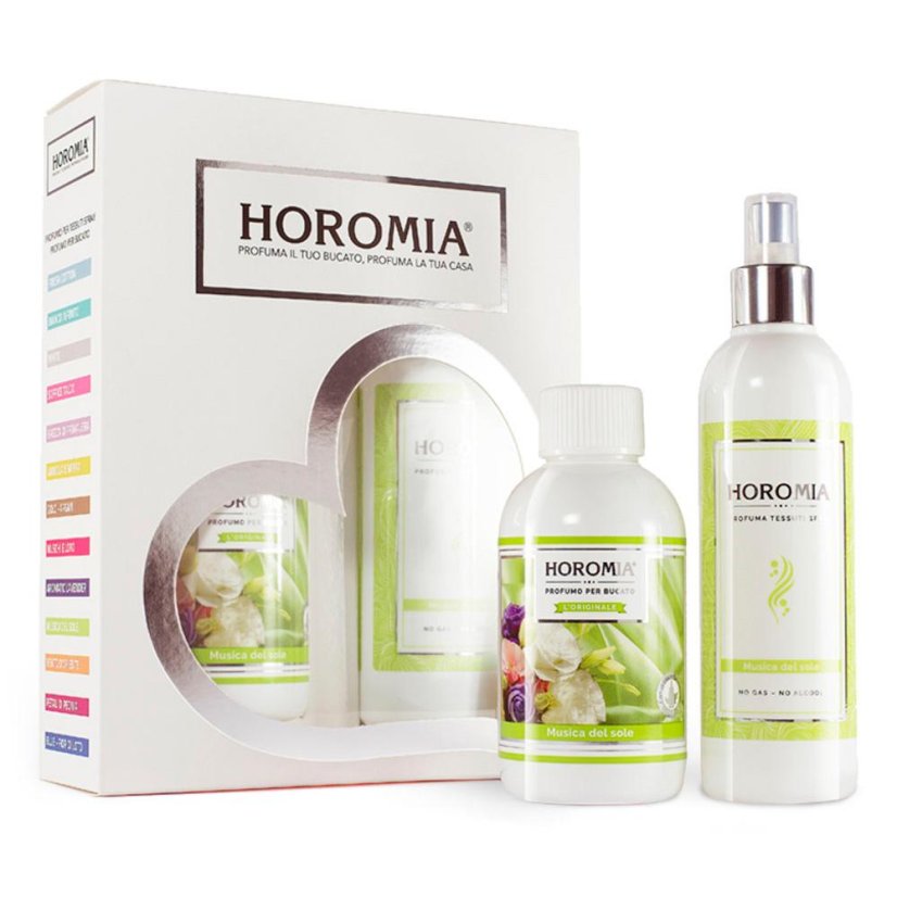 Geschenkset mit Horotwins Musica del Sole Wäscheparfüm