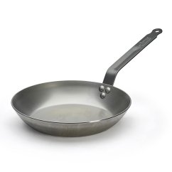 STEEL ROUND  LYONNAISE  FRYPAN -  CARBONE PLUS   O26 CM
