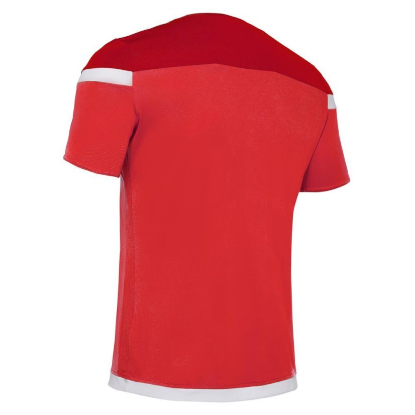 Macron Titan SS Jersey - Color: Red/white, Size: L