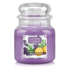 Country Candle medium, Lemon Lavender