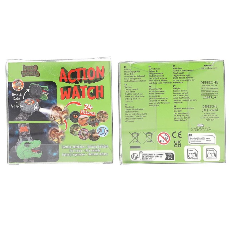 Digitale Uhr mit Projektor Dino World