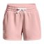 Damen-Shorts Under Armour Rival Fleece Short - Farbe: Rosa, Größe: S