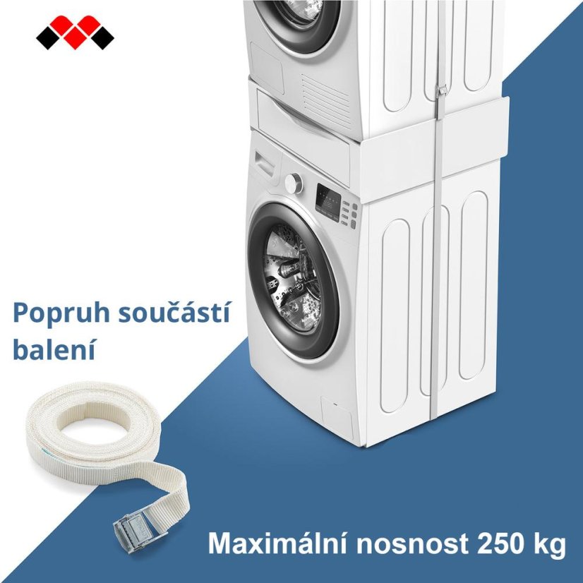 Kombinácia práčky a sušičky s výsuvnou zásuvkou Meliconi 656112 Torre Extra L60 biela