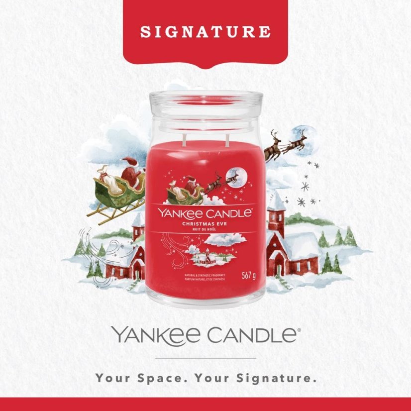 Yankee candle Signature nagy méretű gyertya, Christmas Eve