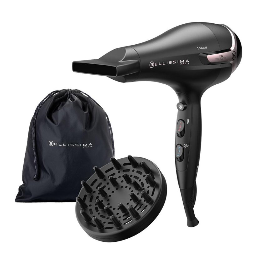 Bellissima 11860 K9 2300 black and pink hair dryer