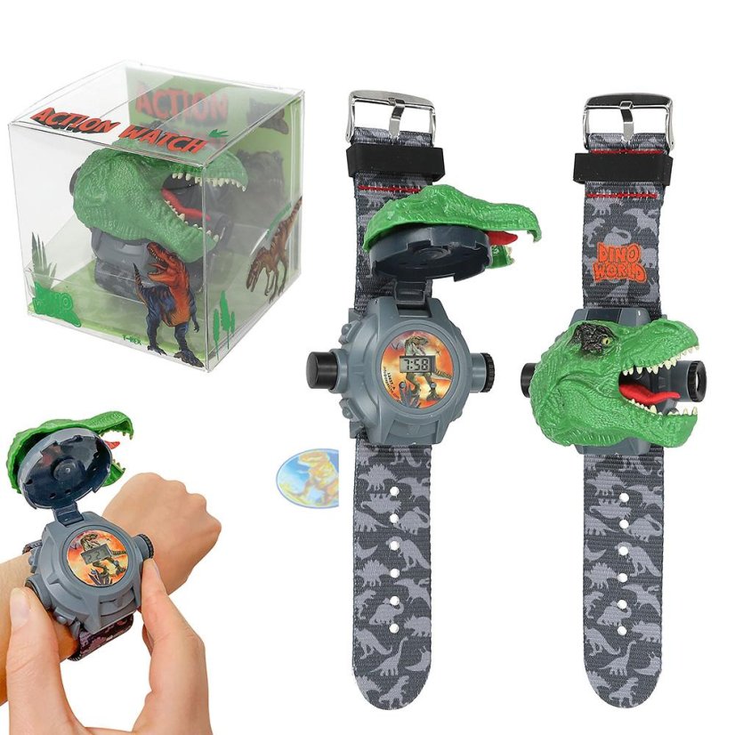 Digitale Uhr mit Projektor Dino World
