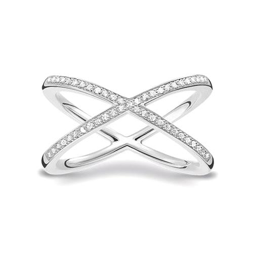 Ring Thomas Sabo Spliced D_TR0029-725-14- - Größe: 48
