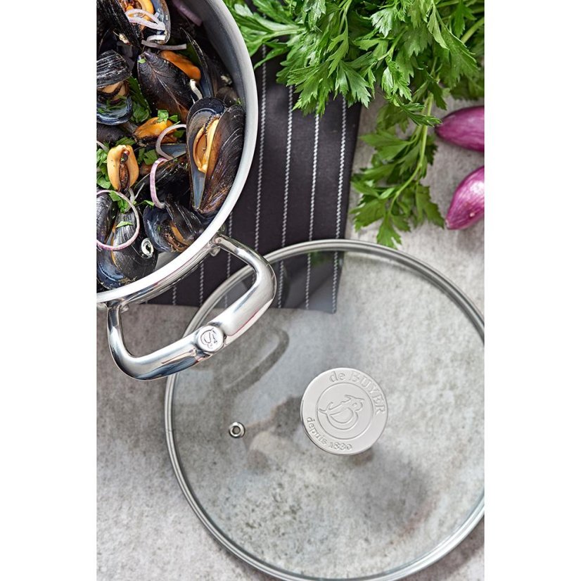 De Buyer Milady 3427.28 pot with lid, 28 cm