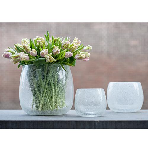 Glasblumentopf DutZ Pot Clear Bubbles