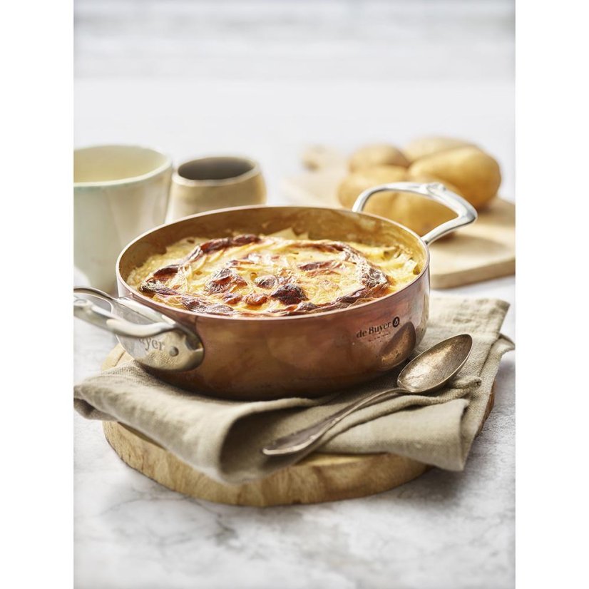 Topf mit Deckel, niedrig, de Buyer Prima Matera 6241.24, 24 cm