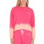Damen-Sweatshirt Hurley Tie Dye Cropped Crew - Farbe: Rosa, Größe: L