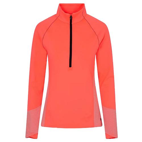 Under Armour ColdGear 1/2 Zip Damen-T-Shirt - Farbe: Schwarz, Größe: L